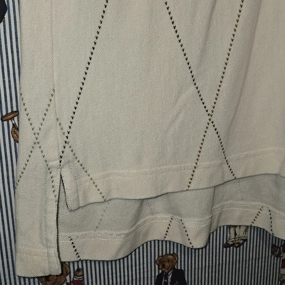 Vintage Chaps Ralph Lauren Mens Polo Crown Logo Crazy Design 2XB
